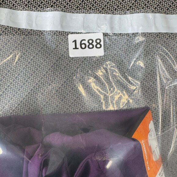 Scrubstar Womens Size Medium V-Neck Scrub Top Purple Durable Easy Fit Stretch - Picture 8 of 8